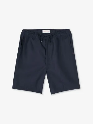 Derek Rose Resort Wear|View All>Shorts Navy Blue
