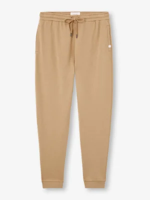 Derek Rose Trousers|View All>Sweatpants Camel