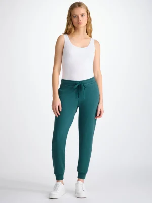 Derek Rose Trousers|View All>Sweatpants Pine Green