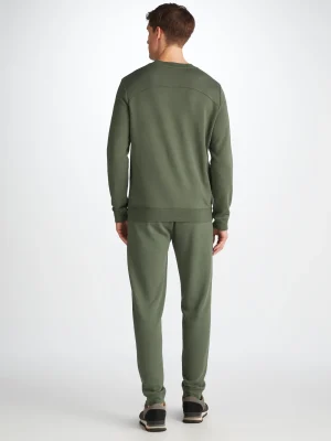 Derek Rose Sets|View All>Sweatshirt And Sweatpants Set Soft Green