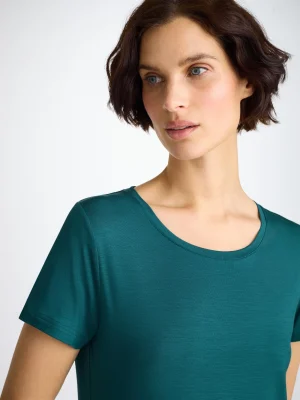 Derek Rose Crew Neck T-Shirts|View All>T-Shirt Jungle Green