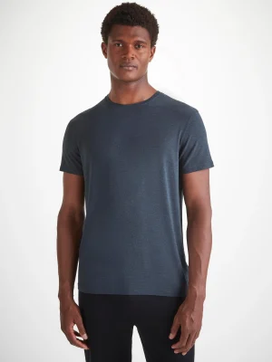 Derek Rose Crew Neck T-Shirts|View All>T-Shirt Anthracite