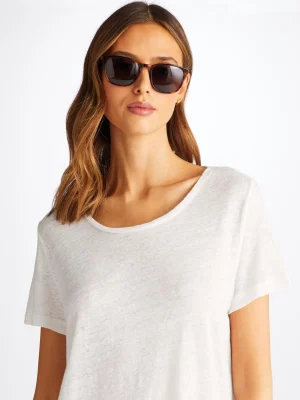 Derek Rose Crew Neck T-Shirts|View All>T-Shirt White