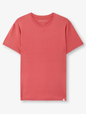 Derek Rose Crew Neck T-Shirts|View All>T-Shirt Apple Red