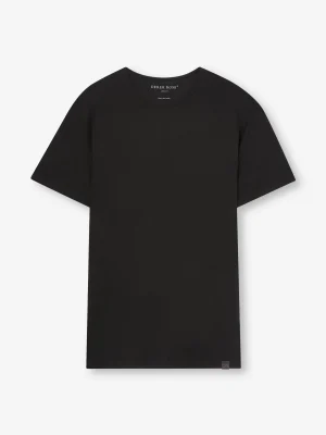Derek Rose Crew Neck T-Shirts|View All>T-Shirt Black