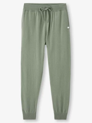 Derek Rose Trousers|View All>Track Pants Sage Green