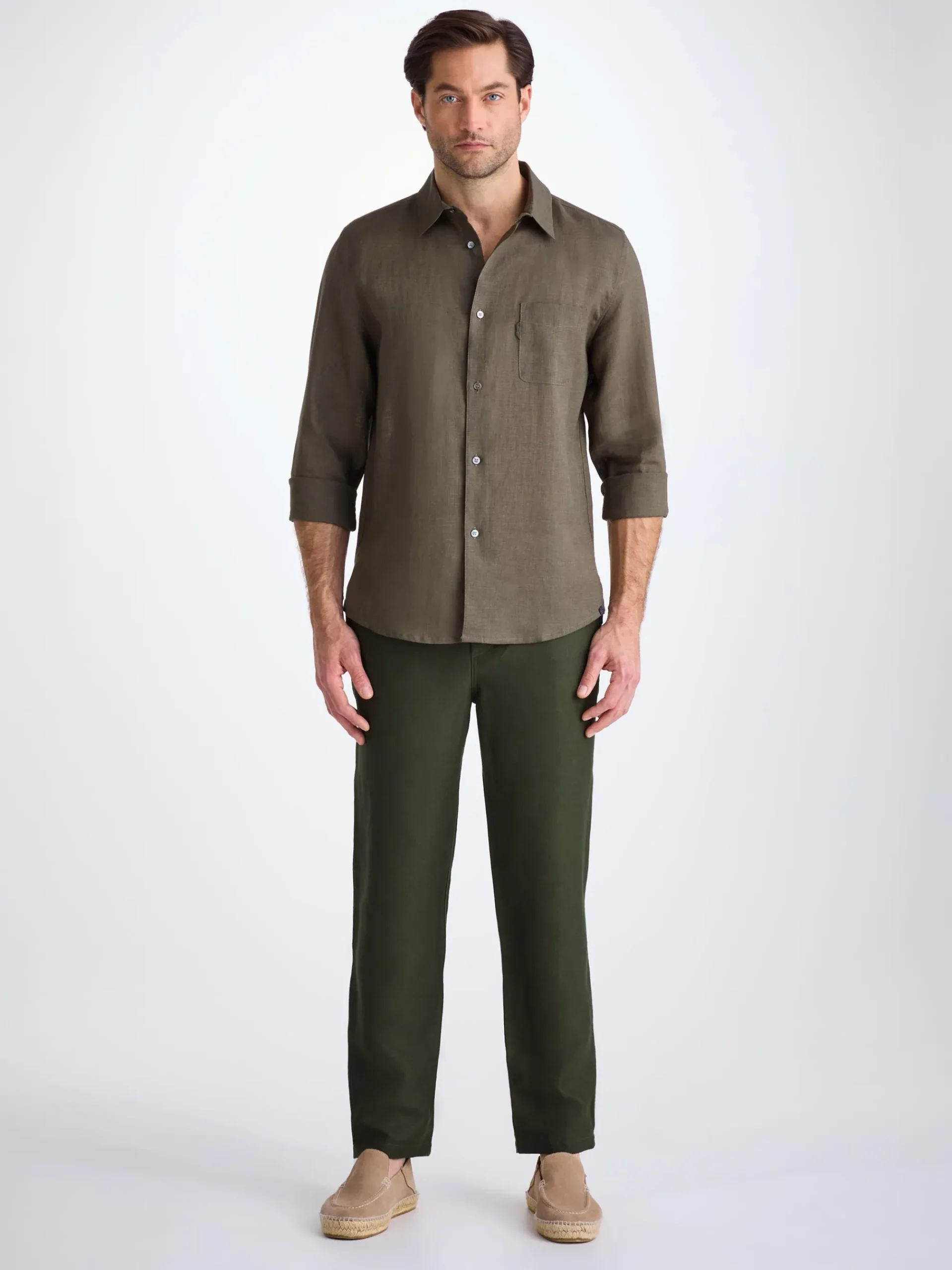 trousers-ysEKaLFQ-2.webp Derek Rose Resort Wear|View All>Trousers Khaki