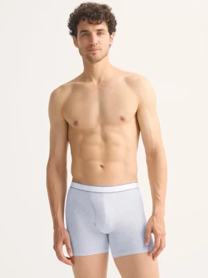 Derek Rose Trunks|View All>Trunks Light Blue Marl