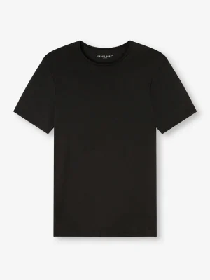 Derek Rose Crew Neck T-Shirts|View All>Underwear T-Shirt Black