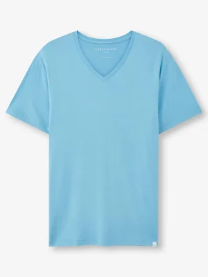 Derek Rose V-Neck T-Shirts|View All>V-Neck T-Shirt Ocean Blue