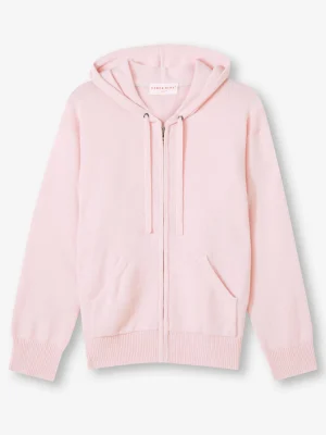Derek Rose Hoodies|View All>Zip Up Hoodie Ice Pink