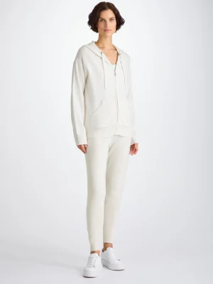 Derek Rose Hoodies|View All>Zip Up Hoodie White